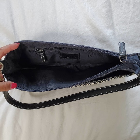 RALPH LAUREN Medium Wash Blue Y2K Denim Patchwork Mini Shoulder Bag - Picture 5 of 6